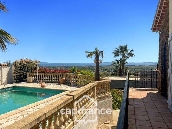 Maison à vendre 8 pièces HYERES (83)- Vue mer panoramique Exceptionnel - Double garage - Ascenseur