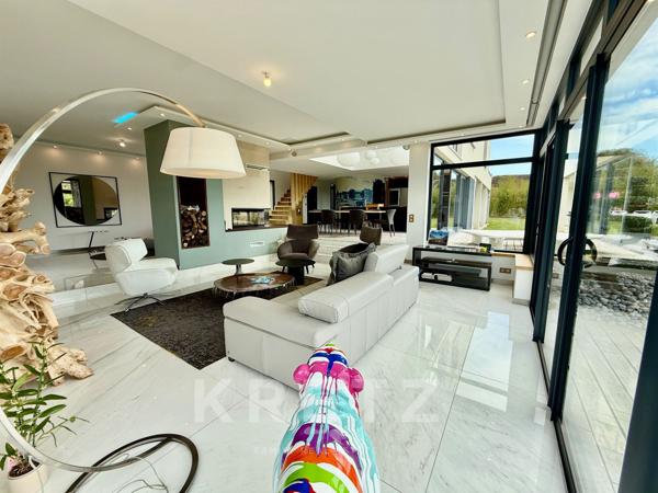 Maison d’architecte Design avec Jacuzzi lumiscene, Garage, Jardin paysagé 2000m2