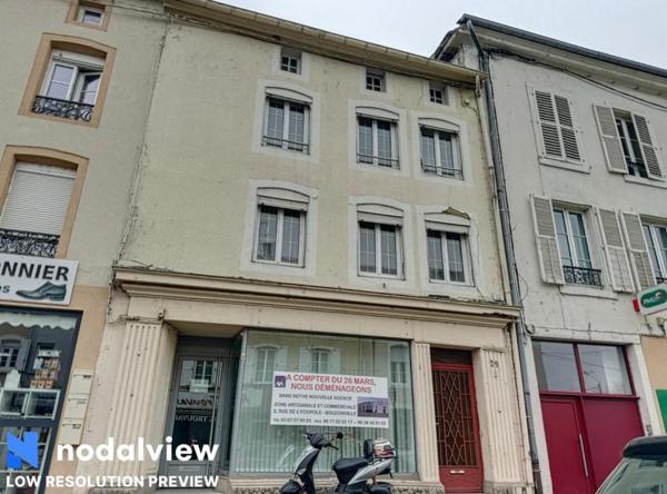 immeuble au centre ville avec local loué