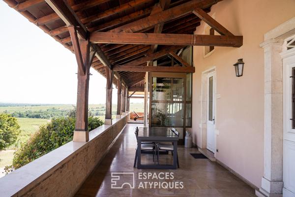 Ancienne maison vigneronne avec panorama exceptionnel