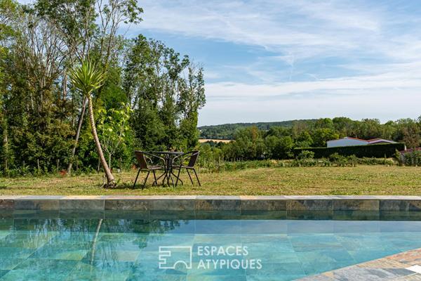 Maison d’architecte contemporaine de 410 m² avec piscine chauffée