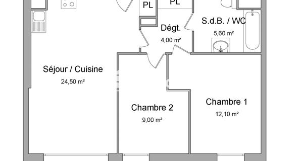 Location Appartement 3 pièces 55.2 m² - Champigny-sur-marne 94500