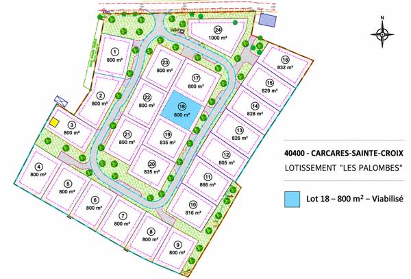 Terrain à vendre 800 m² Carcarès-Sainte-Croix
