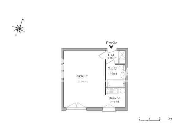 Location Studio 30 m² - BAT. C Lille 59000