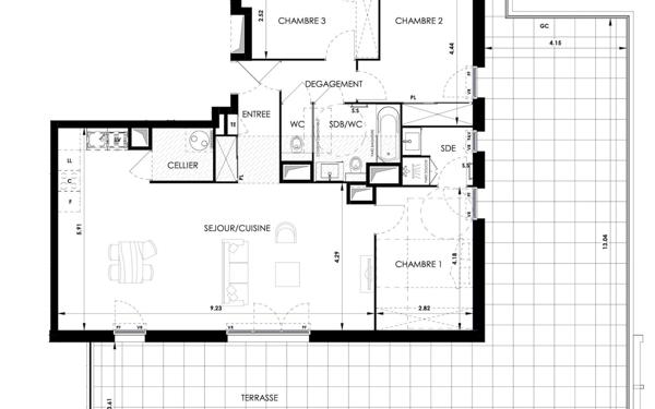 Appartement à vendre    4 pièces •  La Ciotat