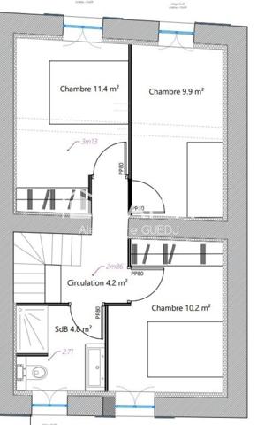 MAISON DE VILLAGE 123 M² AVEC TERRAIN ET 2 PLACES DE PARKING
