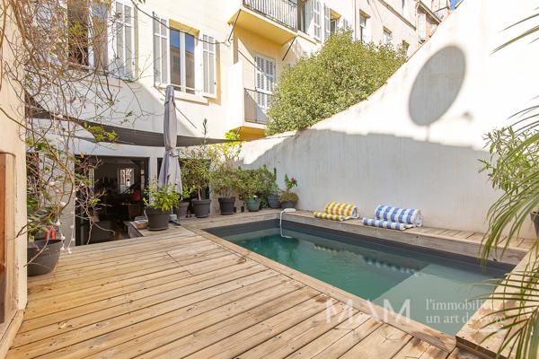 Duplex jardin, piscine, garage