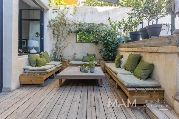 Duplex jardin, piscine, garage