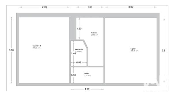 Appartement à vendre 2 pièces 29,41 m² Clamart