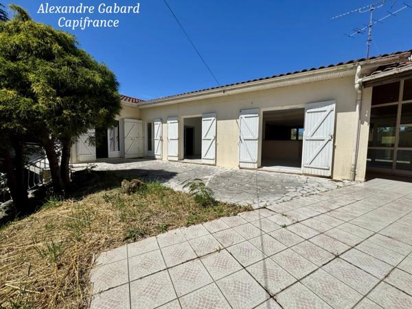 Axe La Réole-Langon - Maison de plain-pied - 5 chambres + bureau - Jardin 3 000 m² - 3 Garages