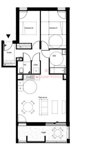 Appartement à vendre 3 pièces de 67 m²