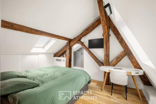 Duplex d’exception en dernier étage avec vue à Foch