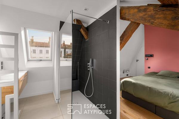 Duplex d’exception en dernier étage avec vue à Foch