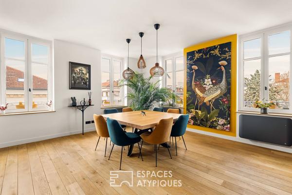 Duplex d’exception en dernier étage avec vue à Foch