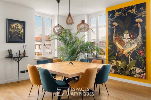 Duplex d’exception en dernier étage avec vue à Foch