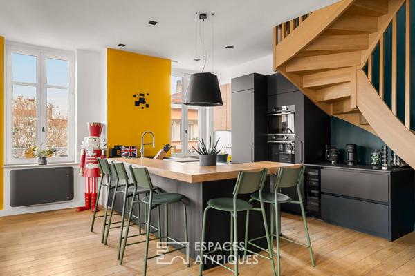 Duplex d’exception en dernier étage avec vue à Foch