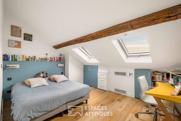 Duplex d’exception en dernier étage avec vue à Foch