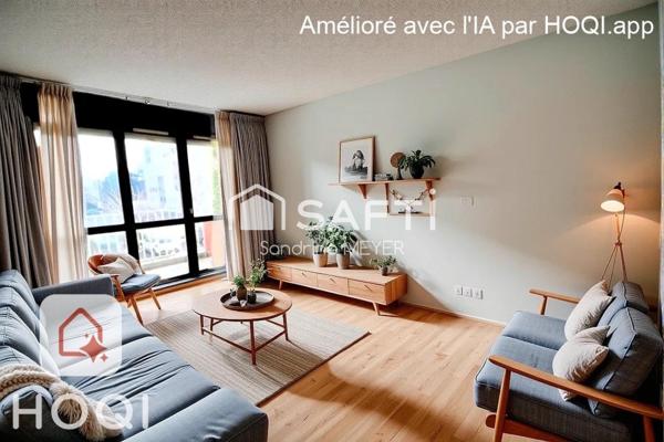 Studio 25 m² rénové, balcon, place de parking