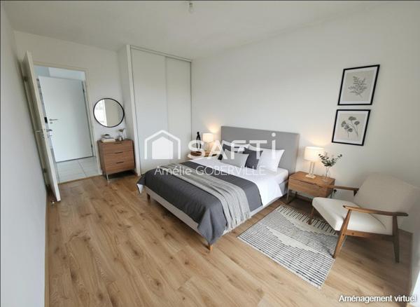 T2 lumineux dans résidence récente (2019) et intimiste (22 logements)  à 2 pas du parc de Bourran