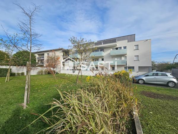 T2 lumineux dans résidence récente (2019) et intimiste (22 logements)  à 2 pas du parc de Bourran