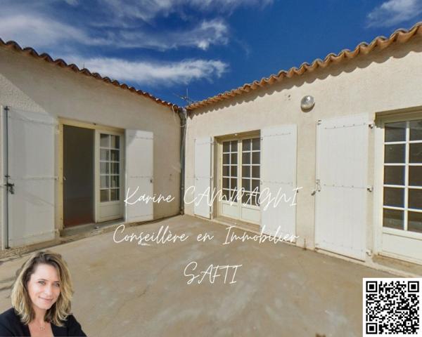 Maison de plain-pied, 3 chambres, garage à Orange