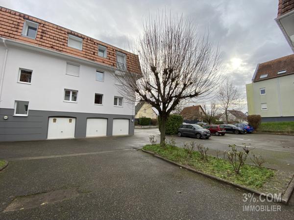 3%.COM - À ECKBOLSHEIM, bel appartement 3 pièces, 2 chambres, 1 balcon, 1 garage double, 1 cave Eckbolsheim (67201)