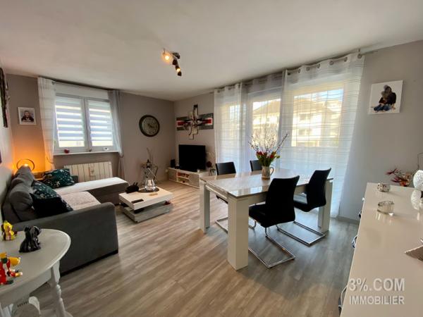 3%.COM - À ECKBOLSHEIM, bel appartement 3 pièces, 2 chambres, 1 balcon, 1 garage double, 1 cave Eckbolsheim (67201)