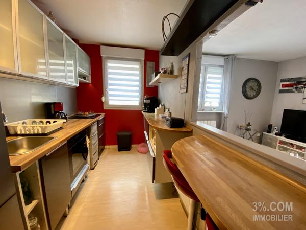 3%.COM - À ECKBOLSHEIM, bel appartement 3 pièces, 2 chambres, 1 balcon, 1 garage double, 1 cave Eckbolsheim (67201)