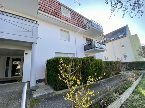 3%.COM - À ECKBOLSHEIM, bel appartement 3 pièces, 2 chambres, 1 balcon, 1 garage double, 1 cave Eckbolsheim (67201)