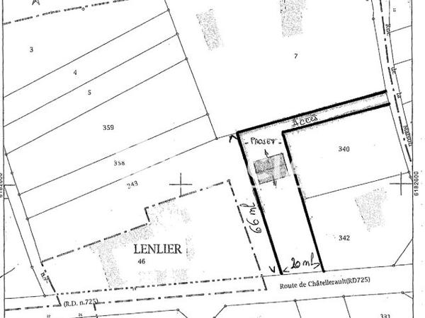 À vendre Terrain 1500 m² - Scorbé-clairvaux 86140
