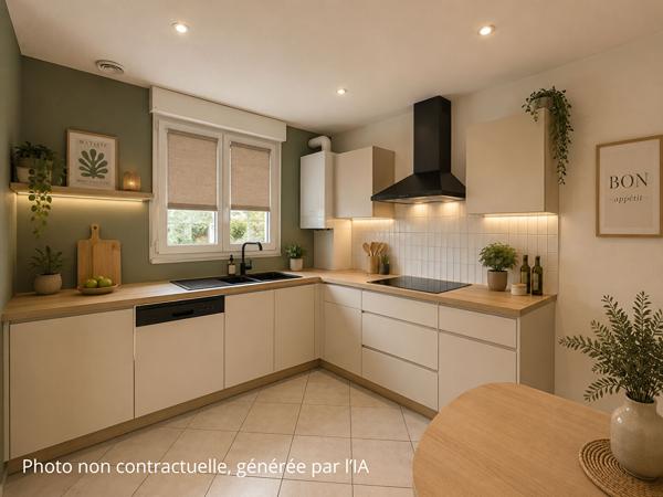 Appartement de 86m² - triplex - BETSCHDORF - 3 chambres - terrasse, jardin, garage, parking