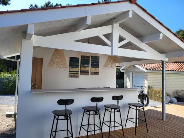 Capbreton (40130) Maison T6 CAPBRETON quartier BOUHEBEN 130m² + T1 de 23m² + garage 16m² + Pool House 15m²