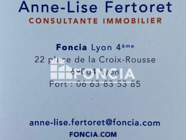 À vendre Appartement 4 pièces 92 m² - Lyon 69004