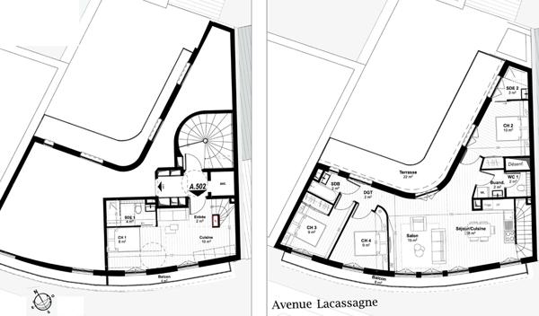 Appartement T5 Lyon 3 de 96m²