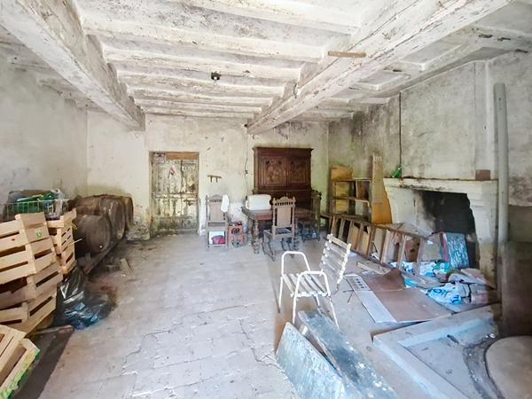 Cave à réhabiliter en maison, deux pièces, jardinet.