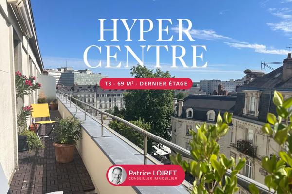 T3 très lumineux - hyper centre de Nantes