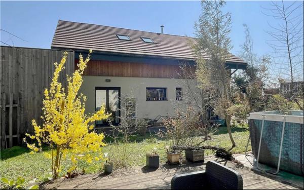 Maison à vendre 5 pièces THOIRY (01) EXCLUSIVITÉ-MAISON OSSATURE BOIS-STUDIO-VUE JURA