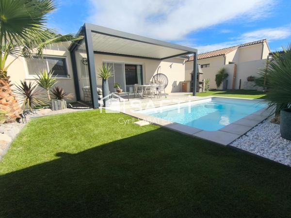 Maison récente - 3 ch - Plain pied - Piscine