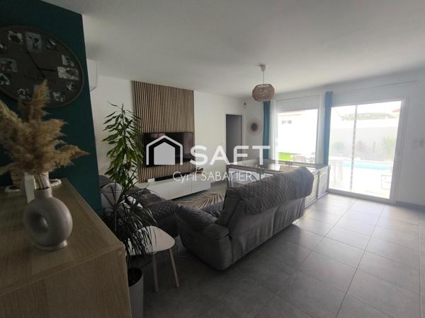 Maison récente - 3 ch - Plain pied - Piscine