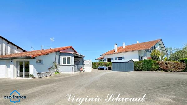 Dpt Landes (40), HABAS, SUPERBE MAISON LANDAISE AVEC LOGEMENT INDEPENDANT, ATELIER ET GARAGE, TERRAIN 2112 M2