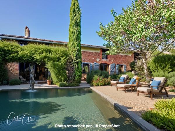 Dpt Haute Garonne (31), à vendre proche de VILLEFRANCHE DE LAURAGAIS belle demeure et gîte