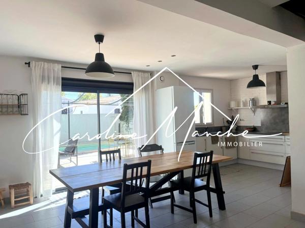 Maison mitoyenne T4/5 de 125m² - terrasse, piscine et jardin