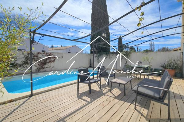 Maison mitoyenne T4/5 de 125m² - terrasse, piscine et jardin