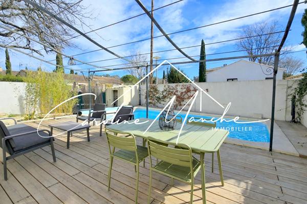 Maison mitoyenne T4/5 de 125m² - terrasse, piscine et jardin