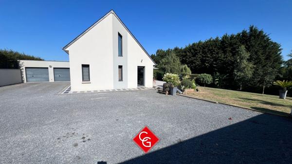 Maison contemporaine double garage-atelier-pièce de loisir- en exclusivité SOUS-COMPROMIS
