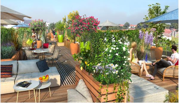 Appartement 4 pièces avec Rooftop Talence Médoquine