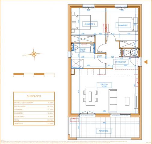 Appartement Penta Di Casinca 3 pièce(s) 65.74 m2