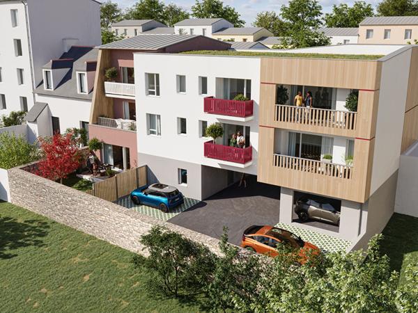 Rive Droite type 2 avec balcon et parking privé , Brest