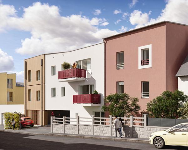 Rive Droite type 2 avec balcon et parking privé , Brest