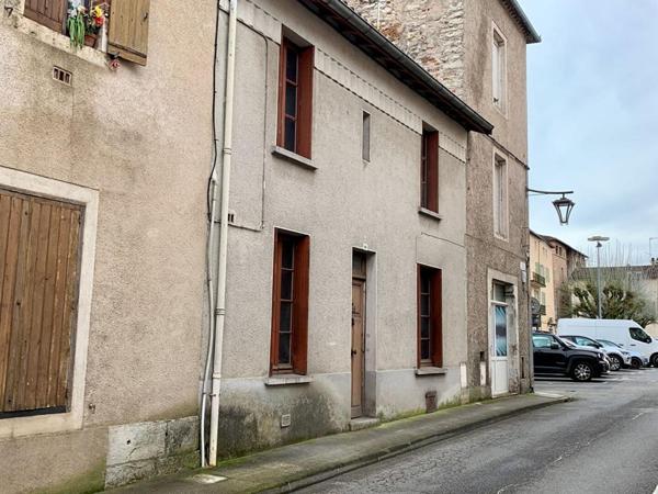 Vente maison de ville centre de Cahors, 2 chambres, 55 m2 avec cave